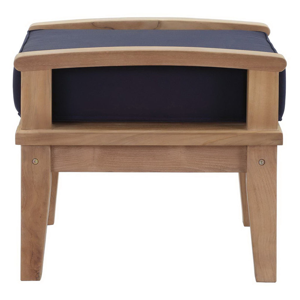 Marina Outdoor Patio Teak Ottoman by Modway