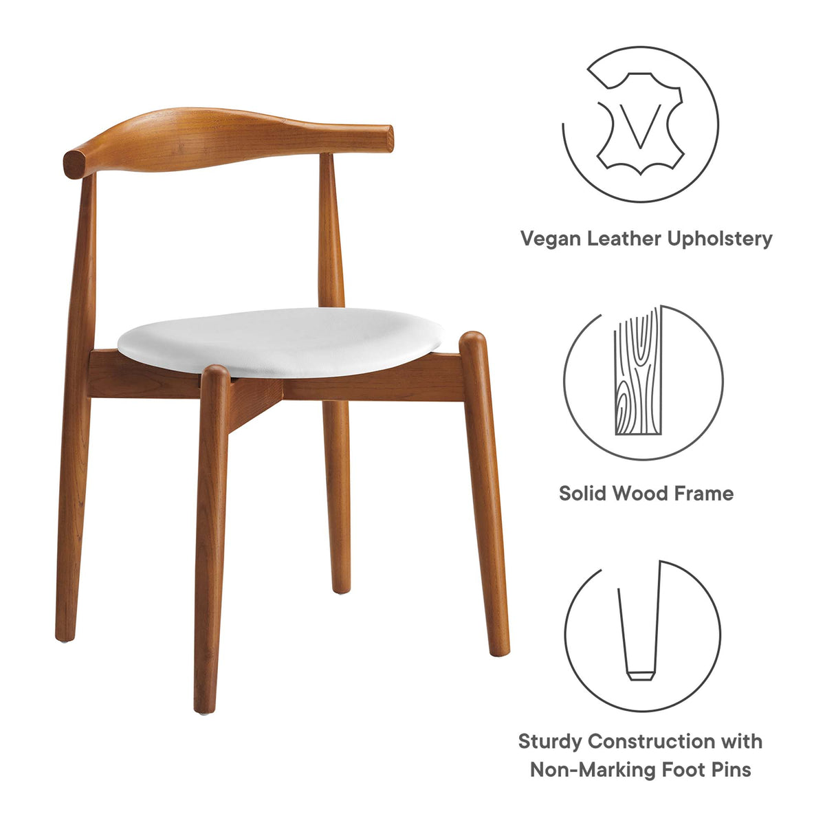 Stalwart Dining Side Chairs Set of 4 by Modway