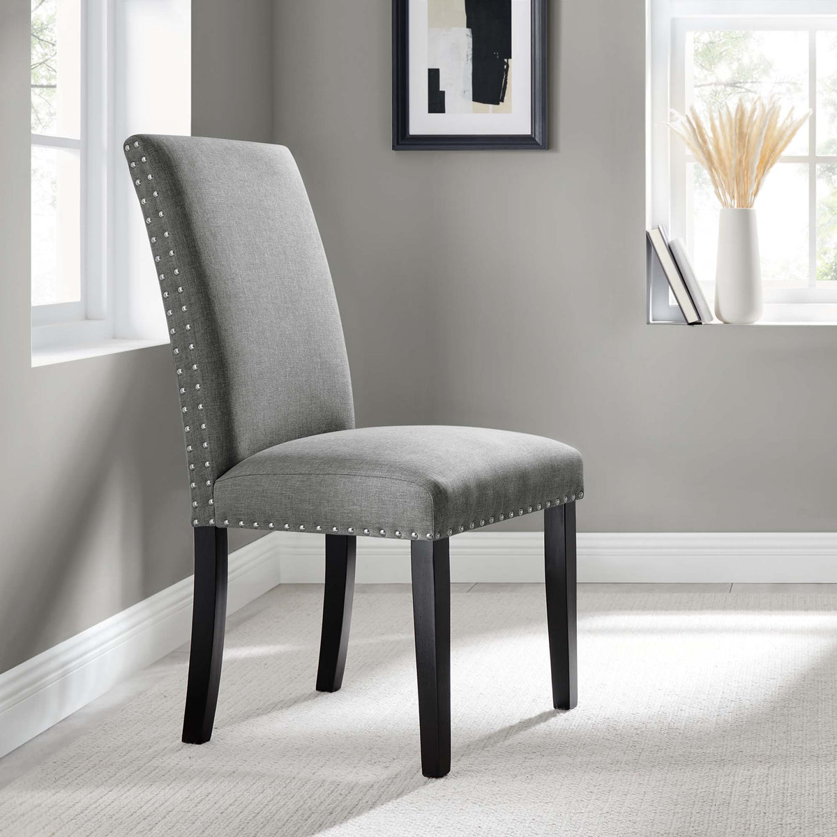 Parcel Dining Upholstered Fabric Side Chair by Modway