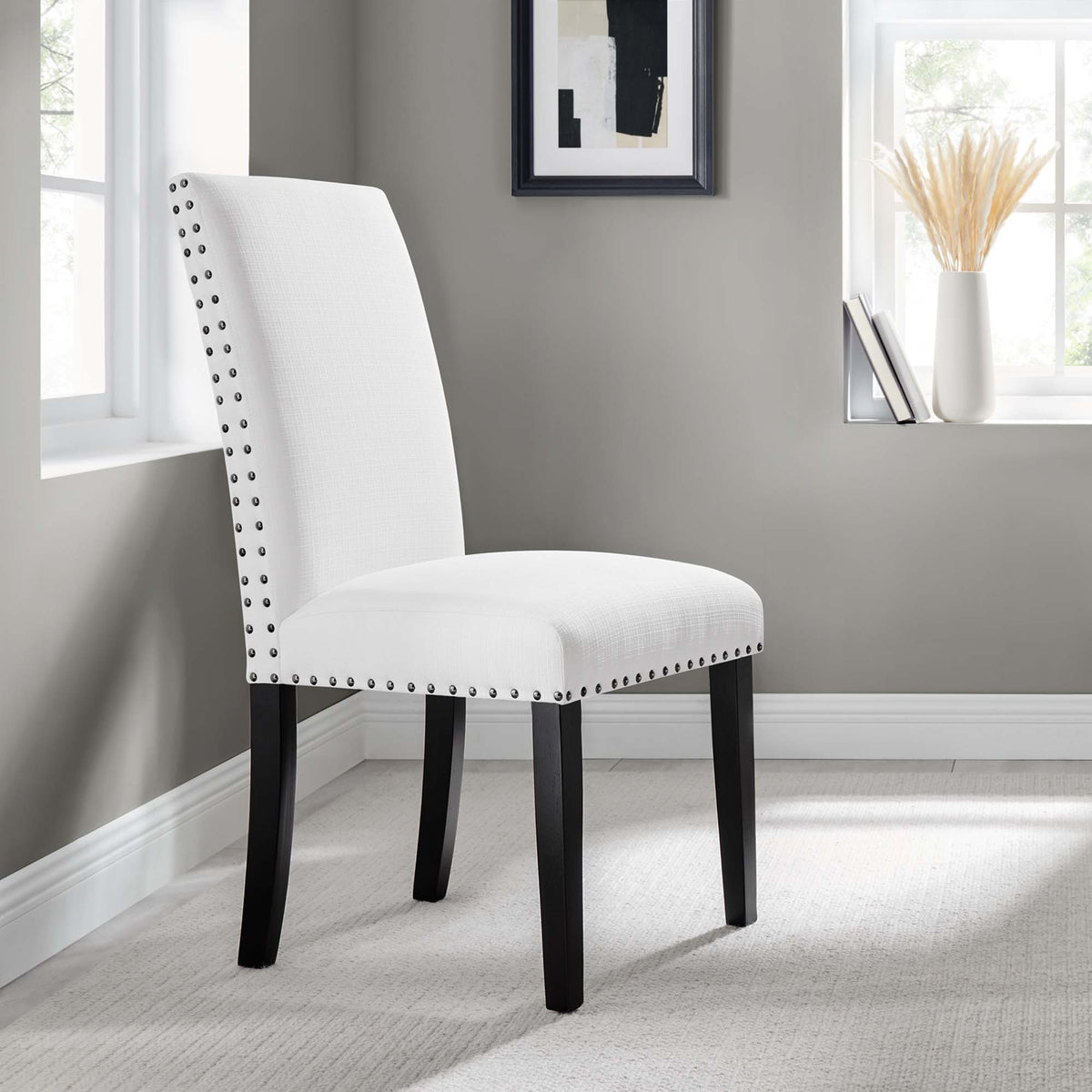 Parcel Dining Upholstered Fabric Side Chair by Modway