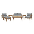 Marina 7 Piece Outdoor Patio Teak Set by Modway