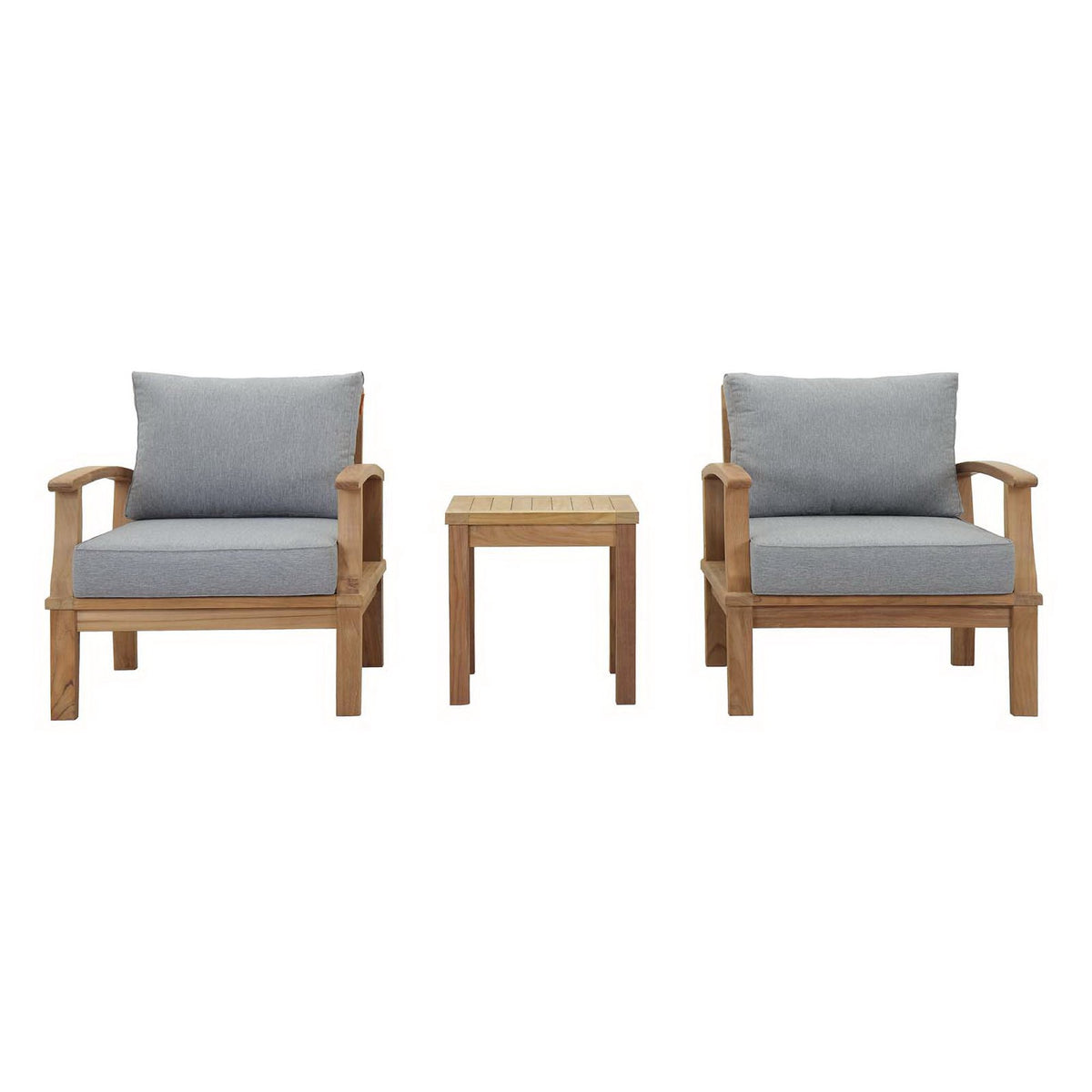 Marina 3 Piece Outdoor Patio Teak Set by Modway