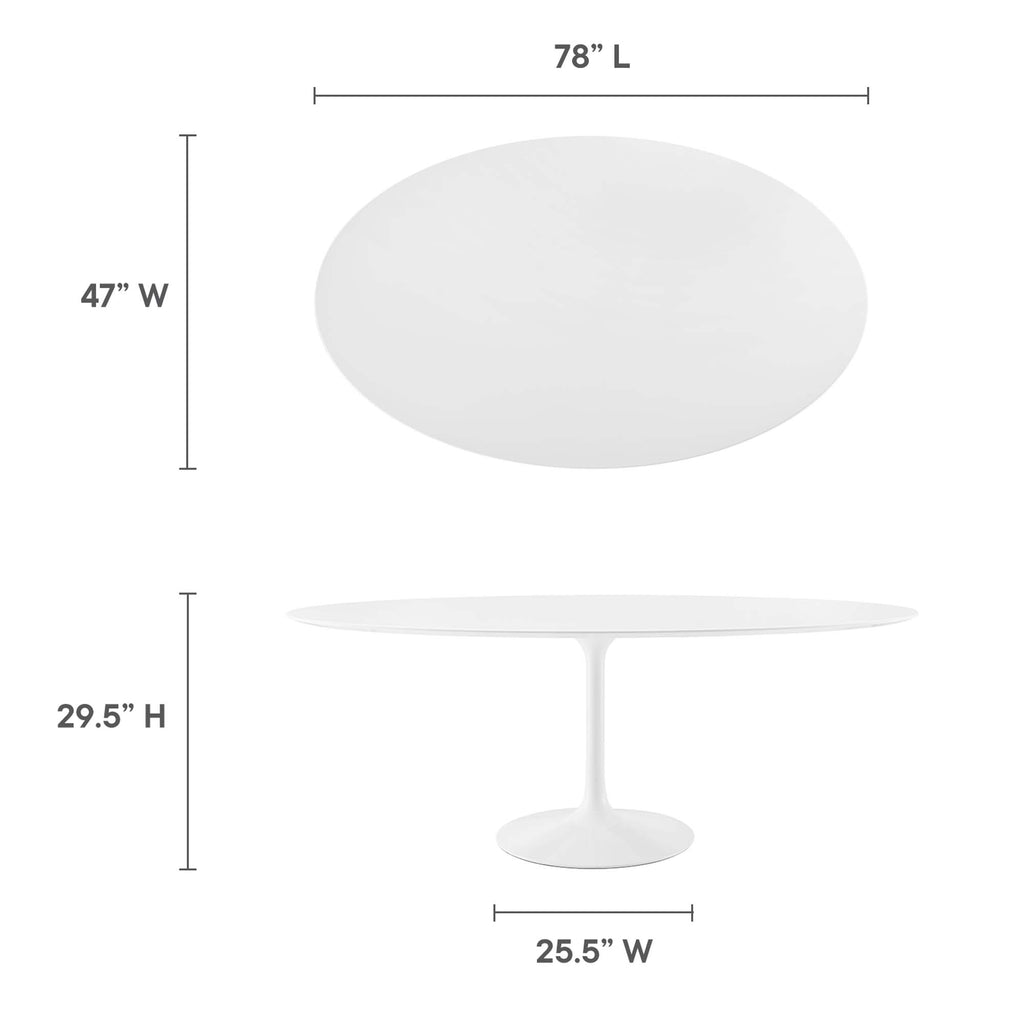 Lippa Oval Wood Dining Table by Modway