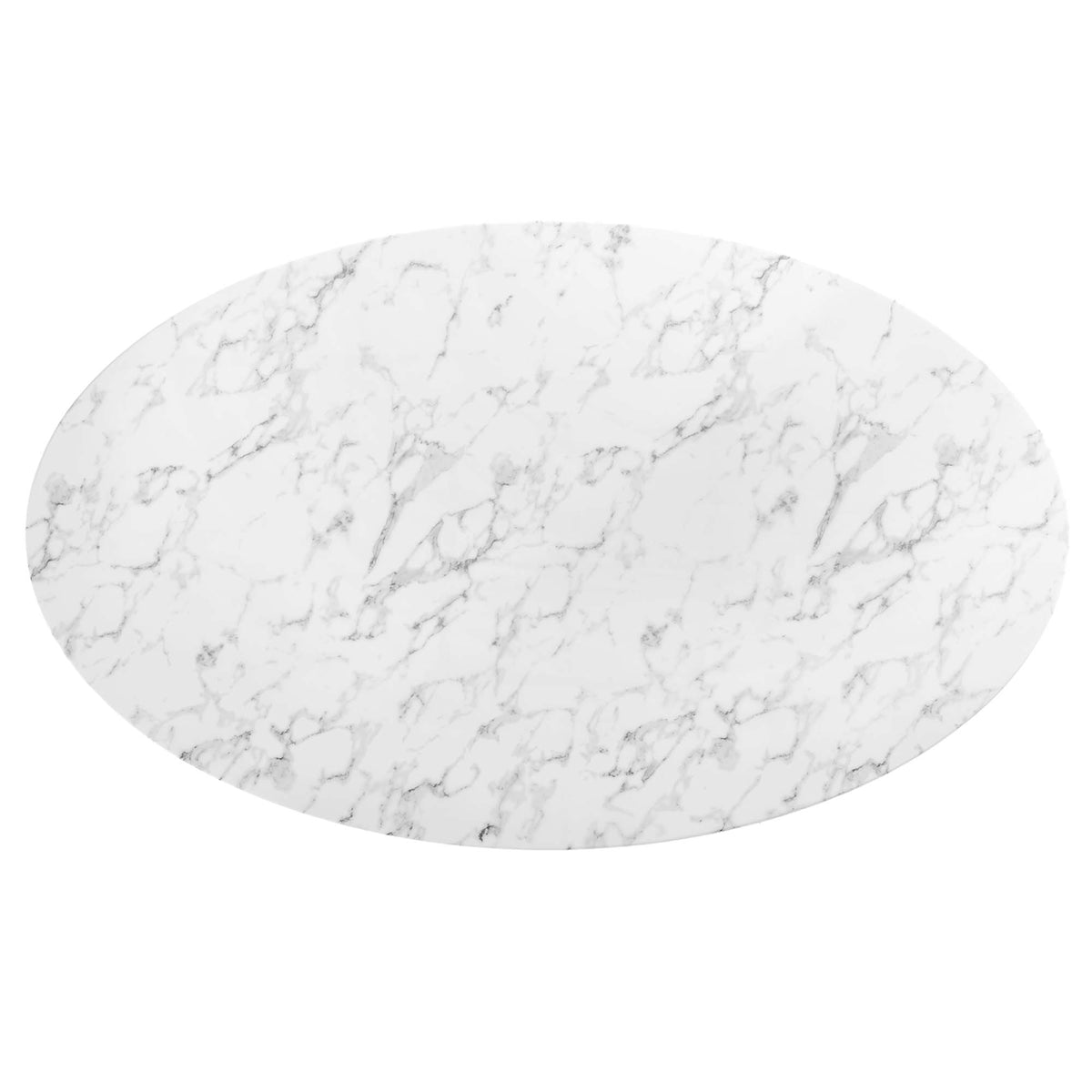 Lippa Oval Faux Marble Dining Table by Modway