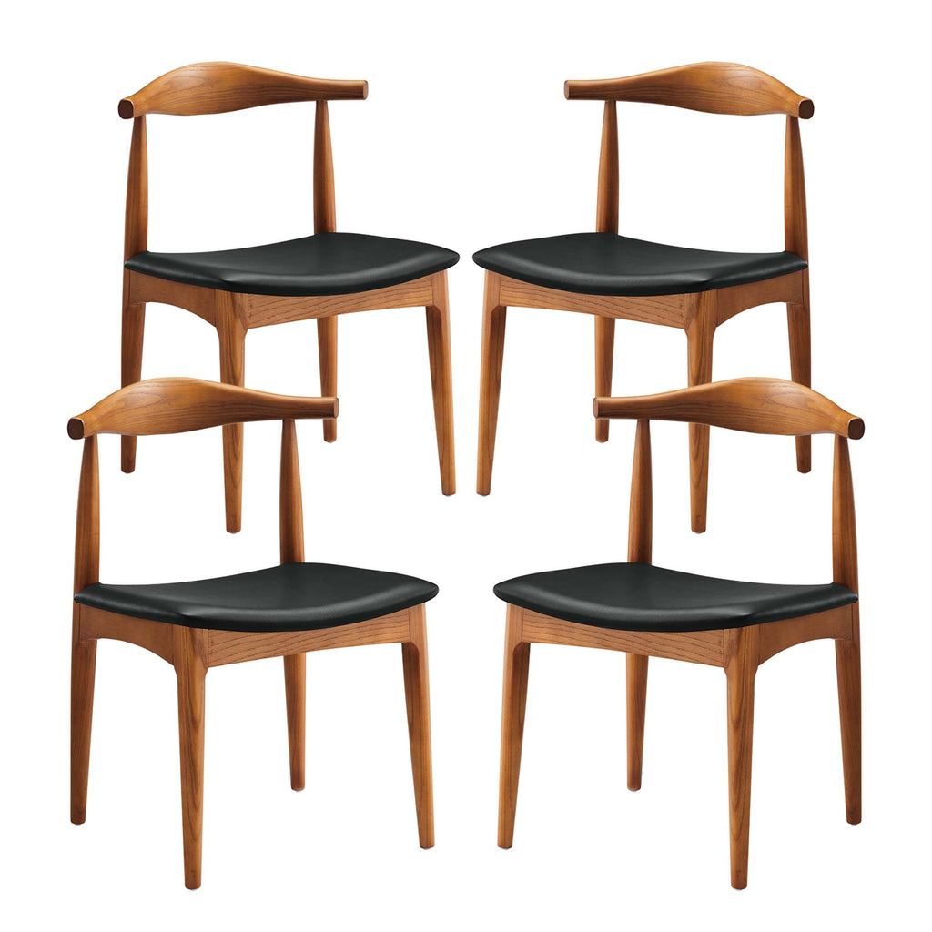 Tracy Wood Dining Chairs Set of 4 by Modway
