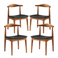 Tracy Wood Dining Chairs Set of 4 by Modway