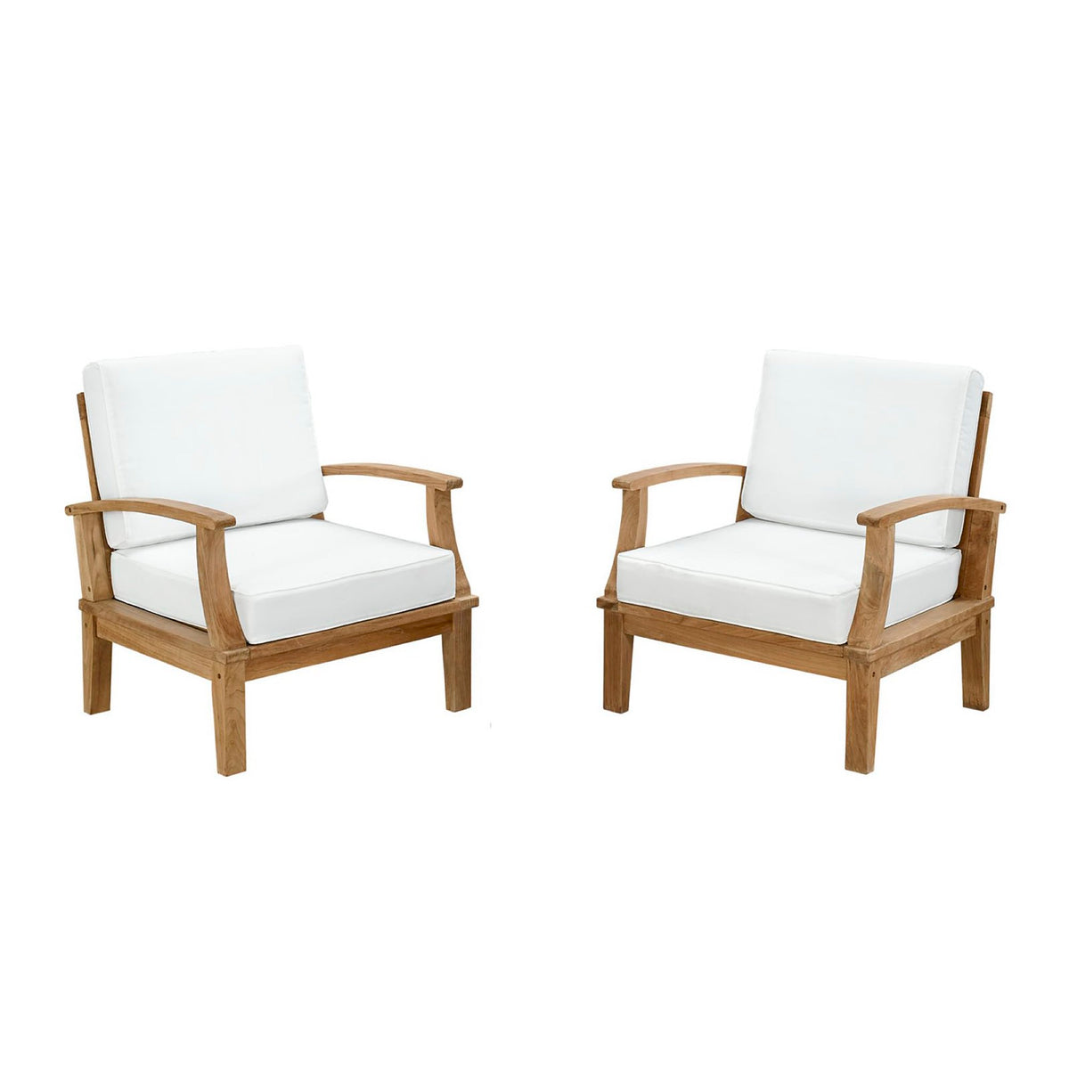 Marina 2 Piece Outdoor Patio Teak Set by Modway