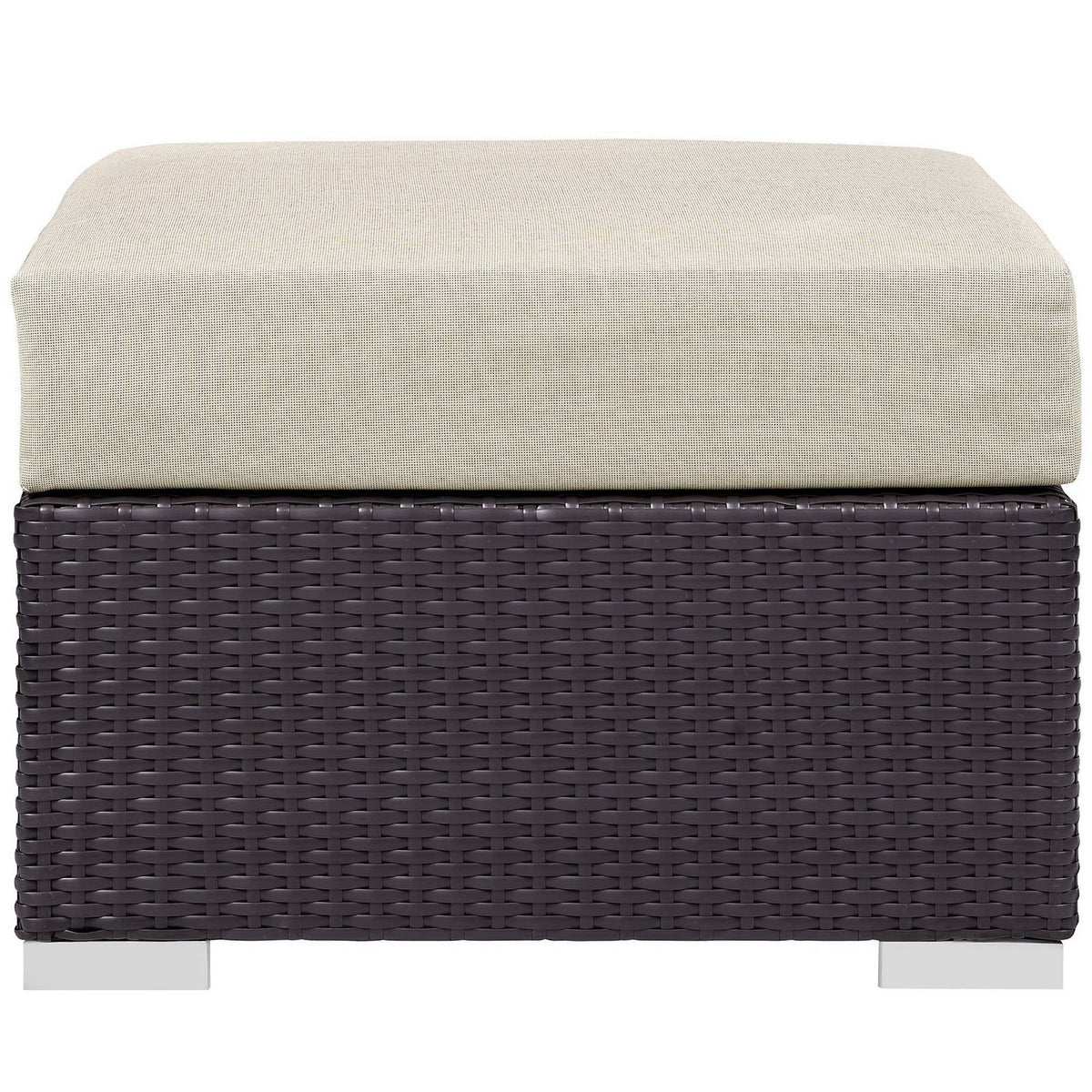 Convene Outdoor Patio Fabric Square Ottoman by Modway