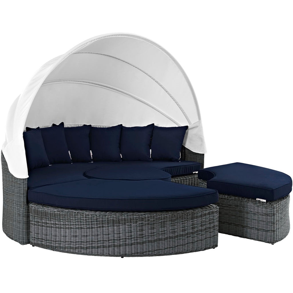 Summon Canopy Outdoor Patio Sunbrella® Daybed by Modway