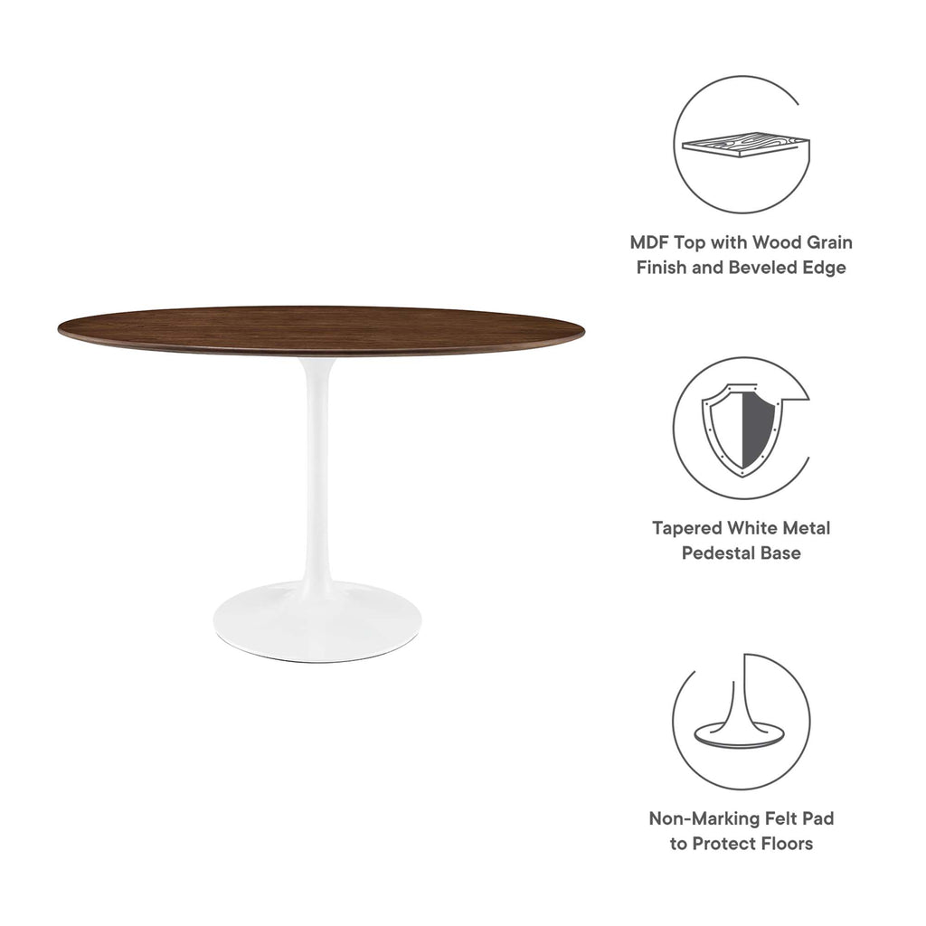 Lippa Oval Wood Dining Table by Modway