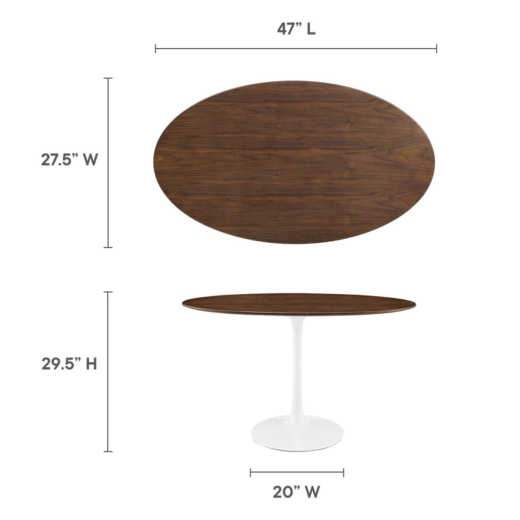 Lippa Oval Wood Dining Table by Modway