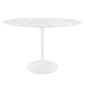 Lippa Oval Faux Marble Dining Table by Modway