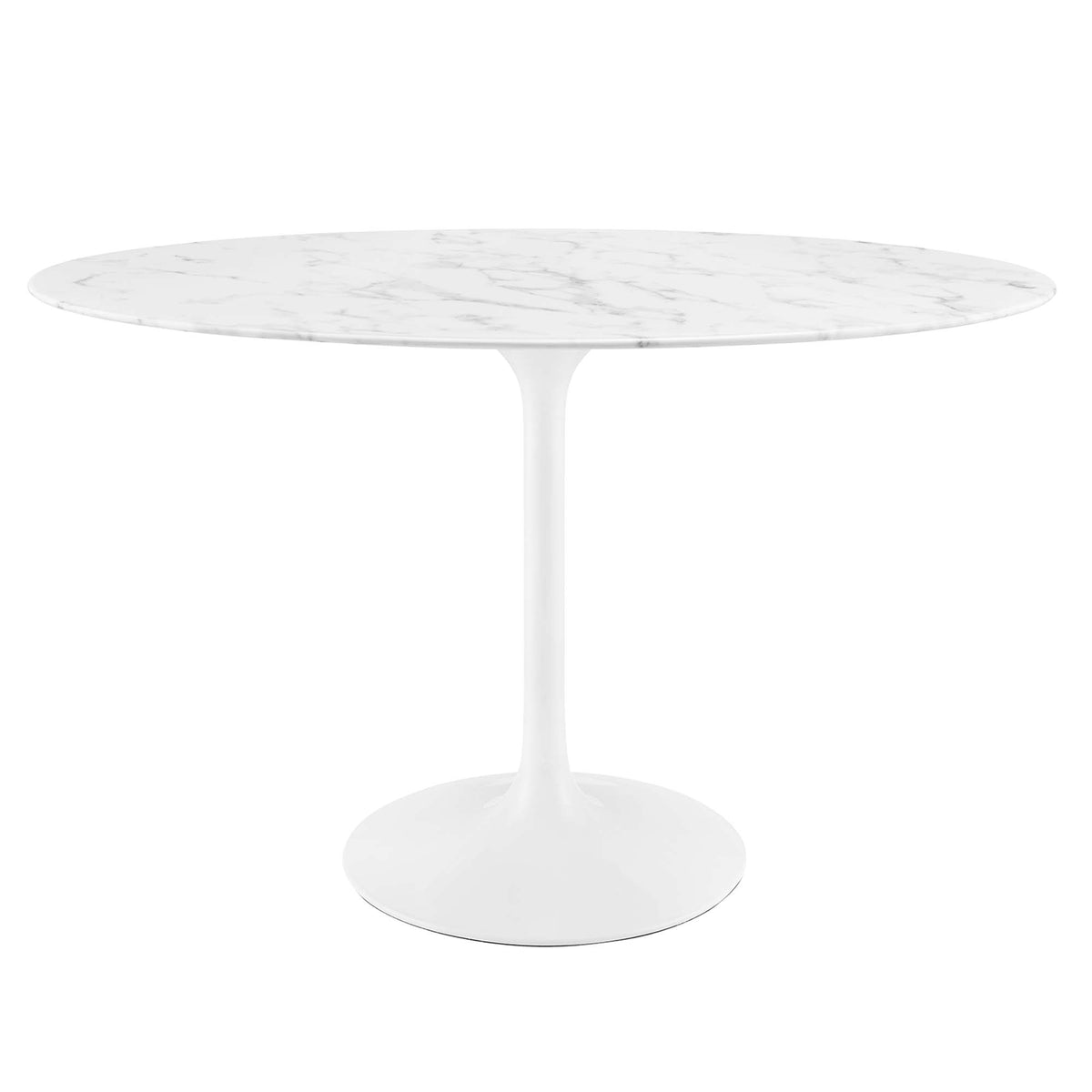 Lippa Oval Faux Marble Dining Table by Modway