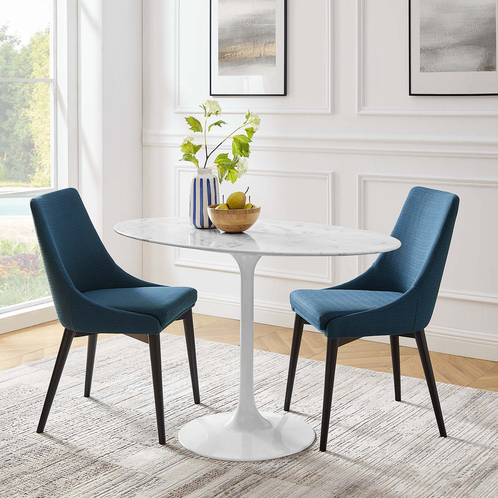 Lippa Oval Faux Marble Dining Table by Modway