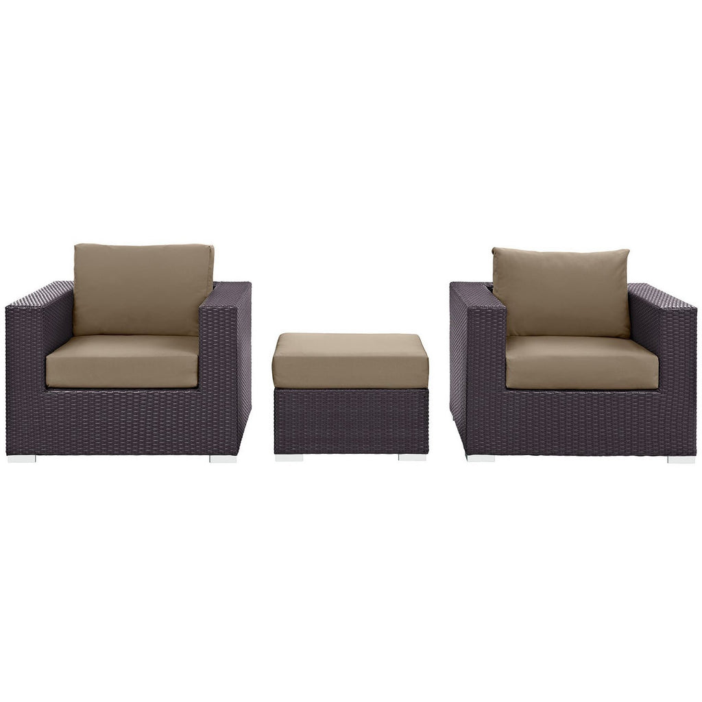 Convene 3 Piece Outdoor Patio Sofa Set by Modway