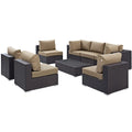 Convene 8 Piece Outdoor Patio Sectional Set by Modway