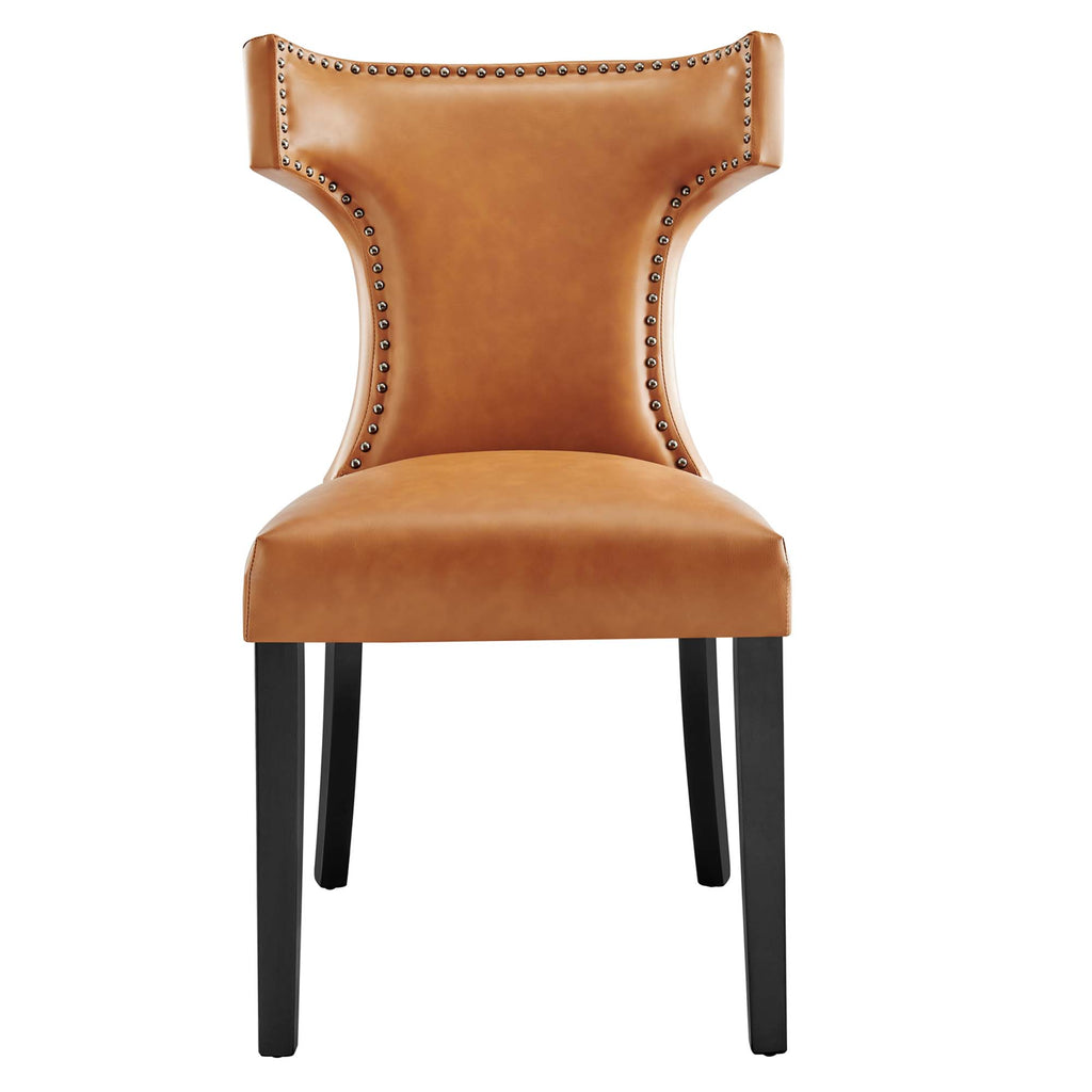 Curve Vegan Leather Dining Chair by Modway