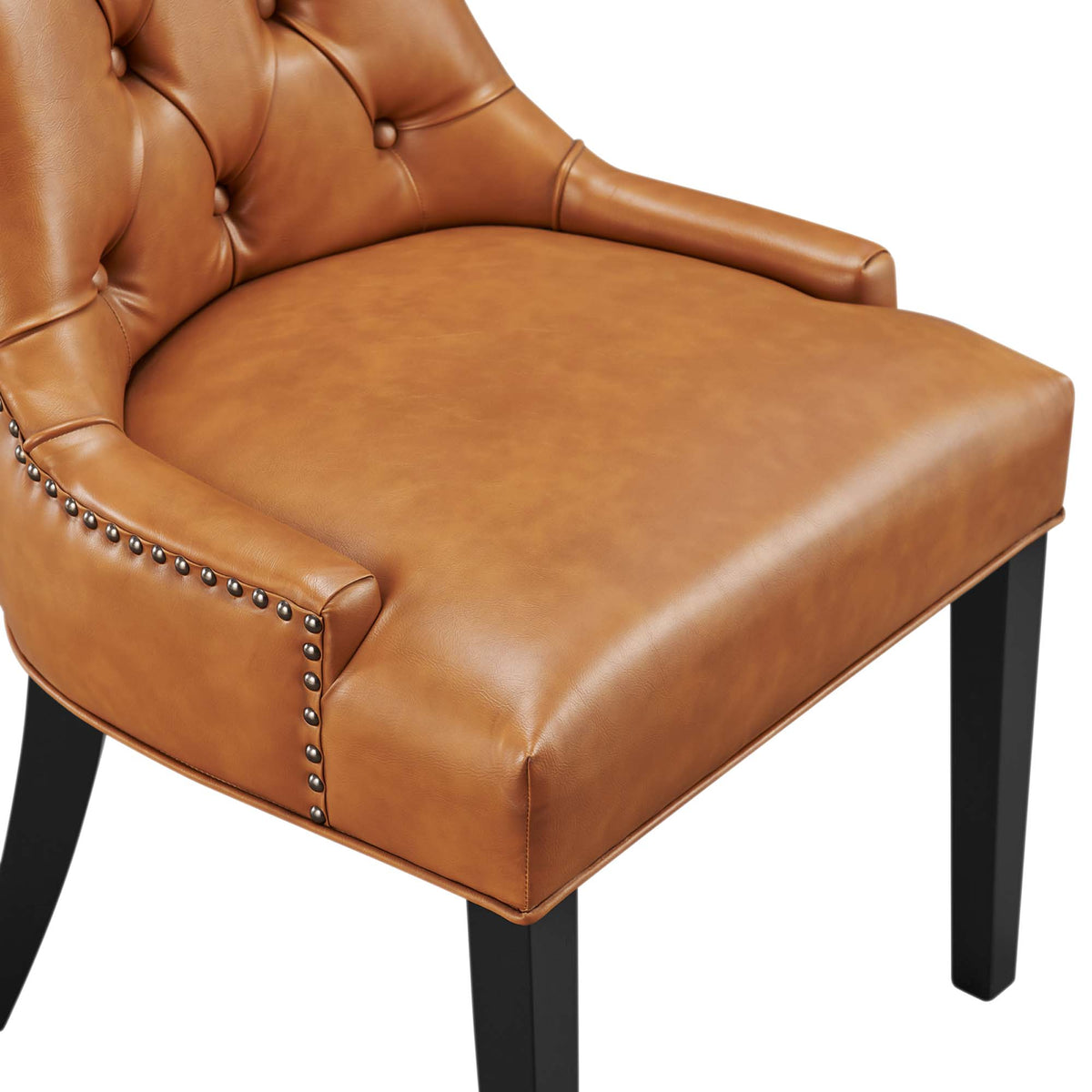 Regent Tufted Vegan Leather Dining Chair by Modway