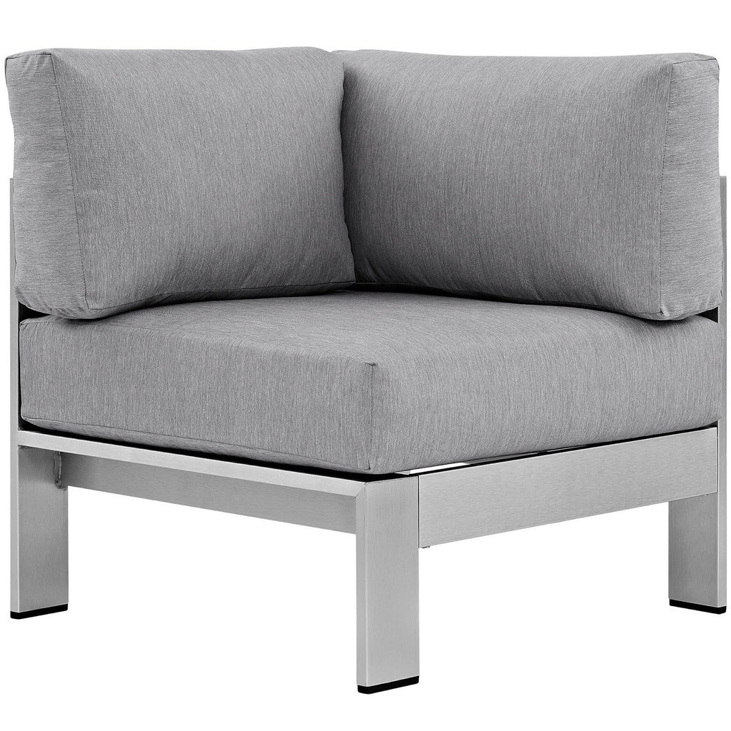Shore Outdoor Patio Aluminum Corner Sofa by Modway