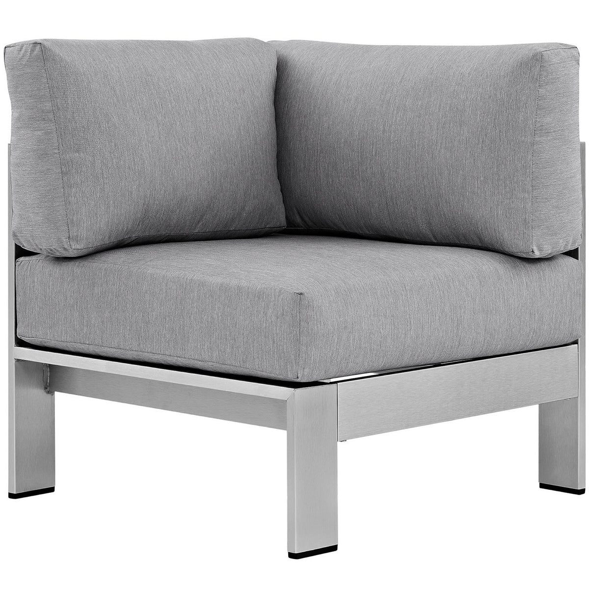 Shore Outdoor Patio Aluminum Corner Sofa by Modway