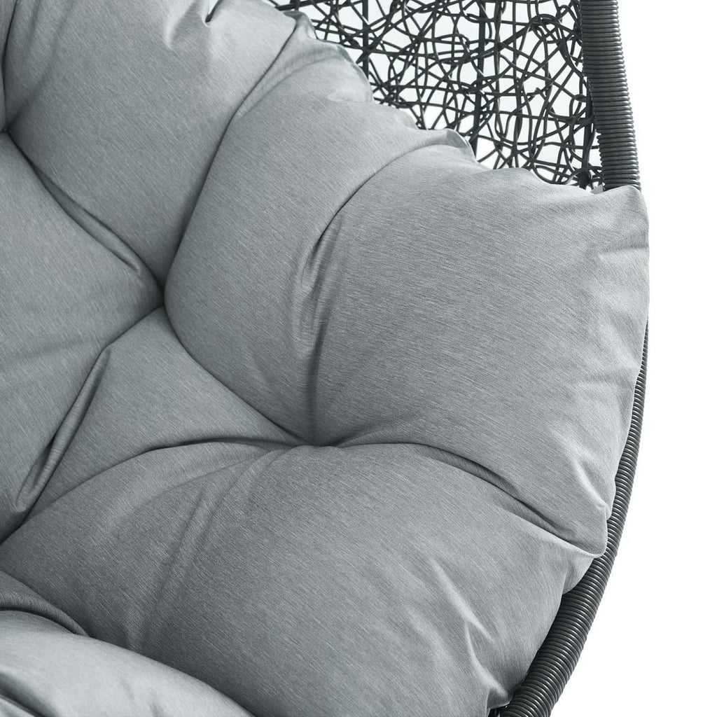 Hide Outdoor Patio Swing Chair With Stand by Modway