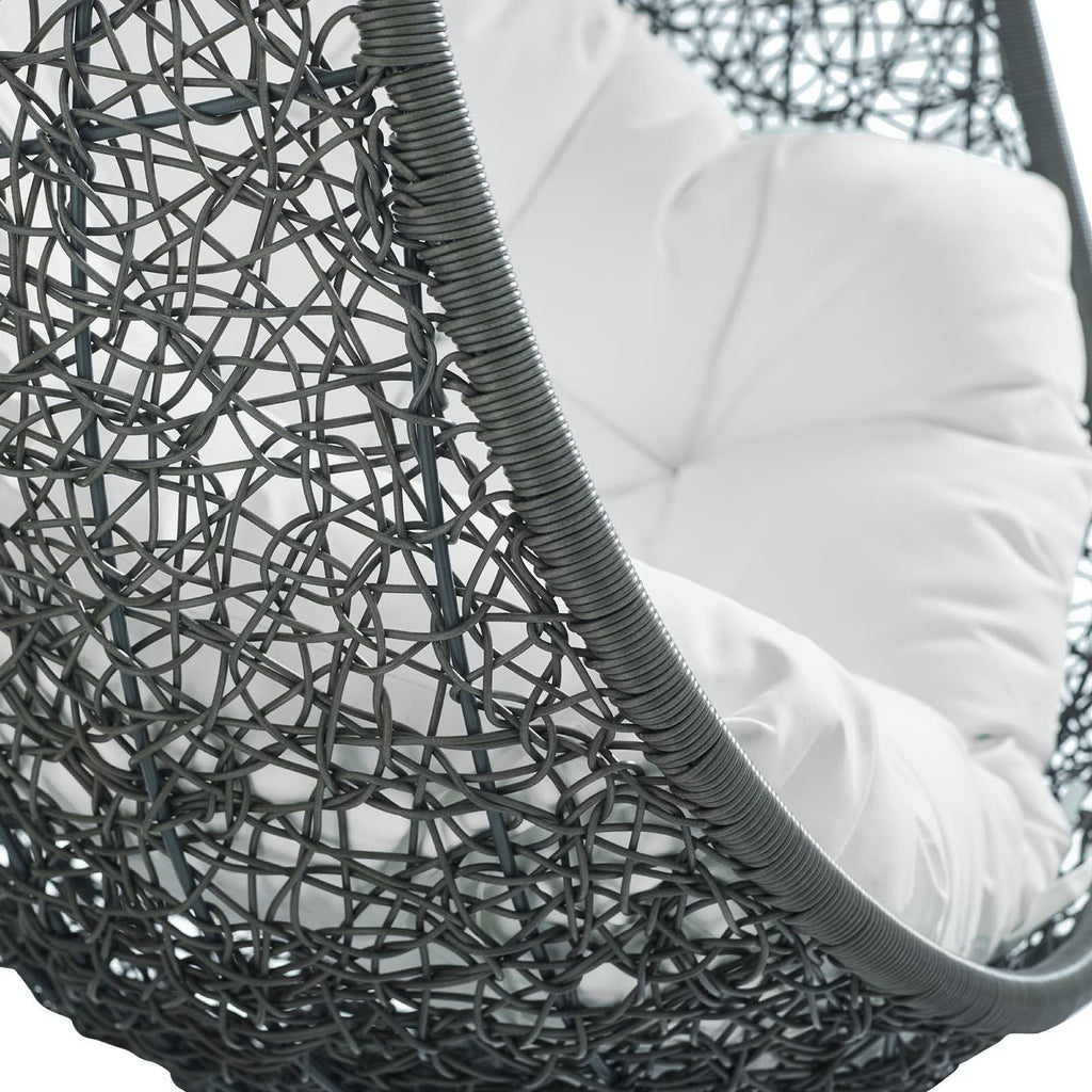 Hide Outdoor Patio Swing Chair With Stand by Modway