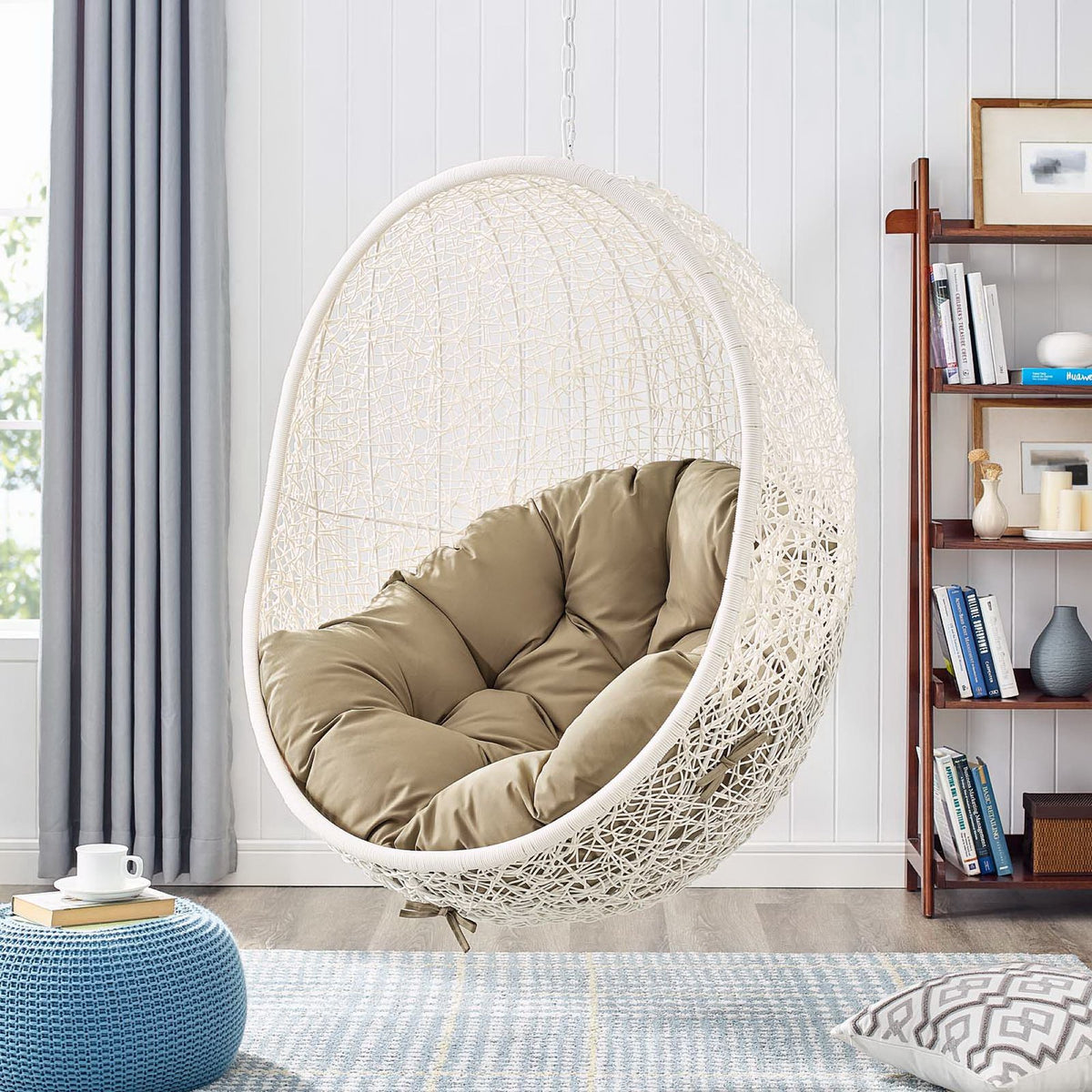 Hide Outdoor Patio Swing Chair With Stand by Modway