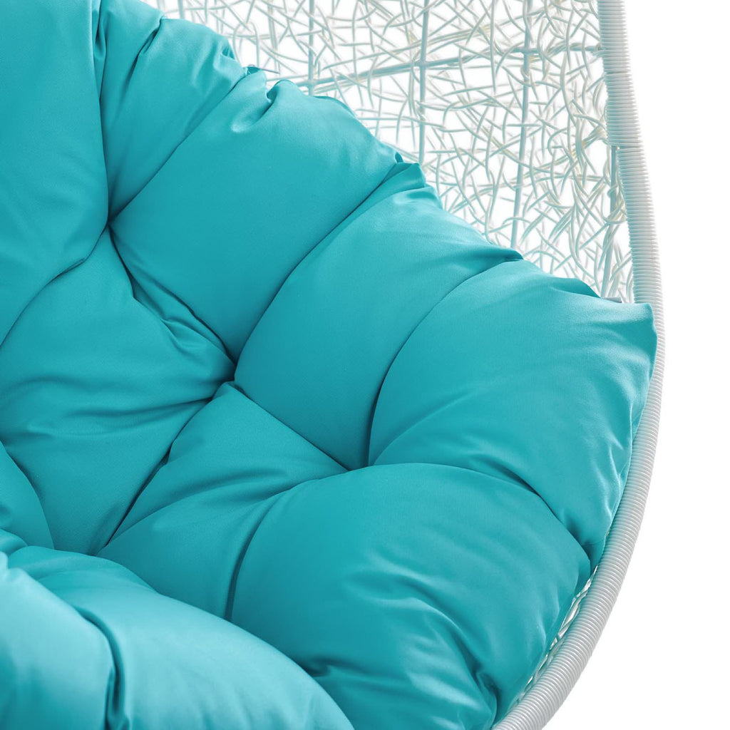 Hide Outdoor Patio Swing Chair With Stand by Modway