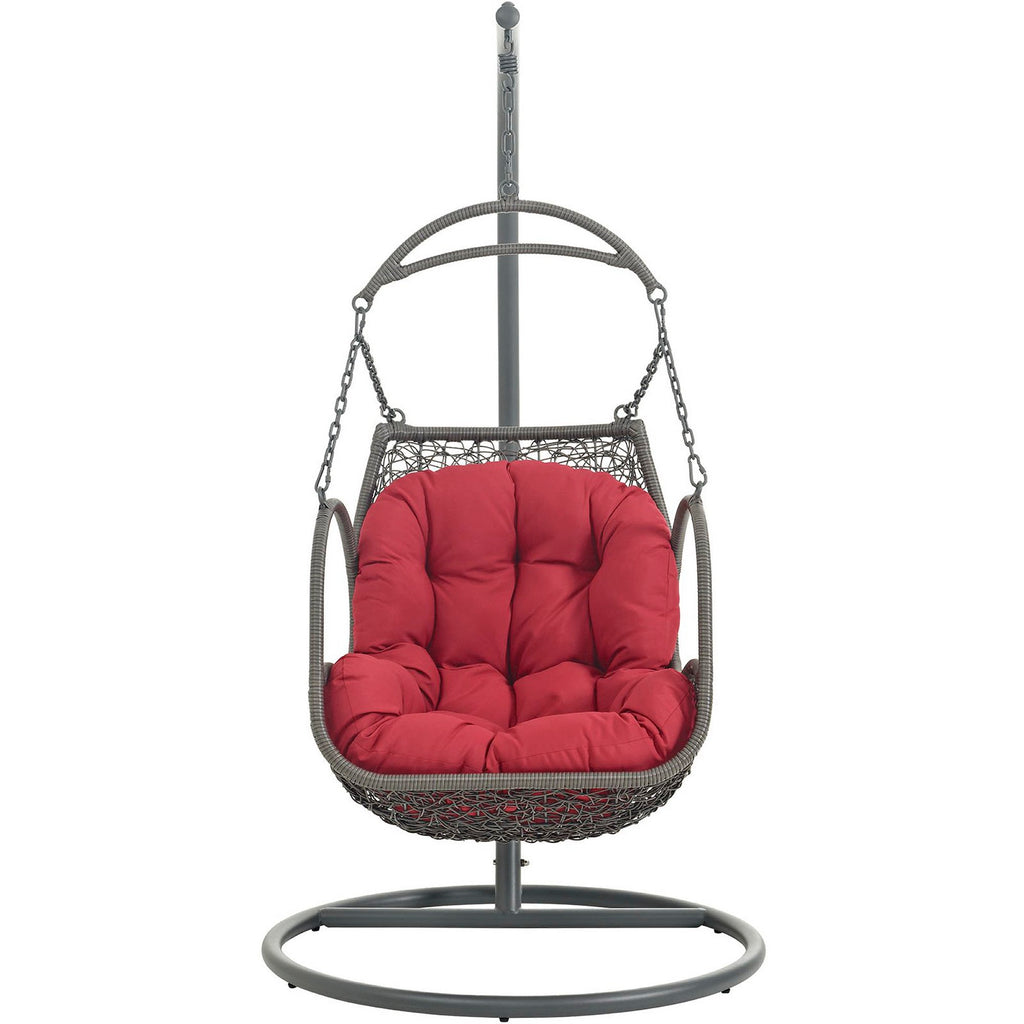 Arbor Outdoor Patio Wood Swing Chair by Modway