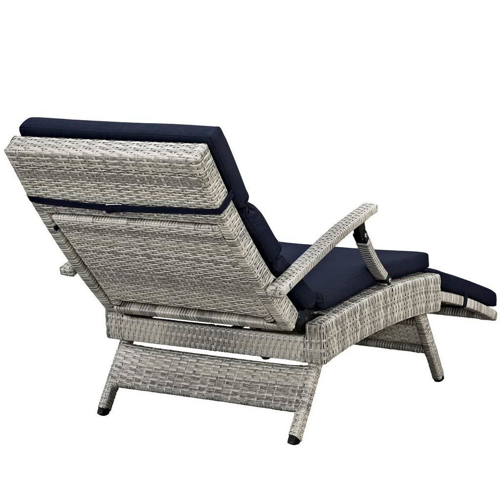 Envisage Chaise Outdoor Patio Wicker Rattan Lounge Chair by Modway