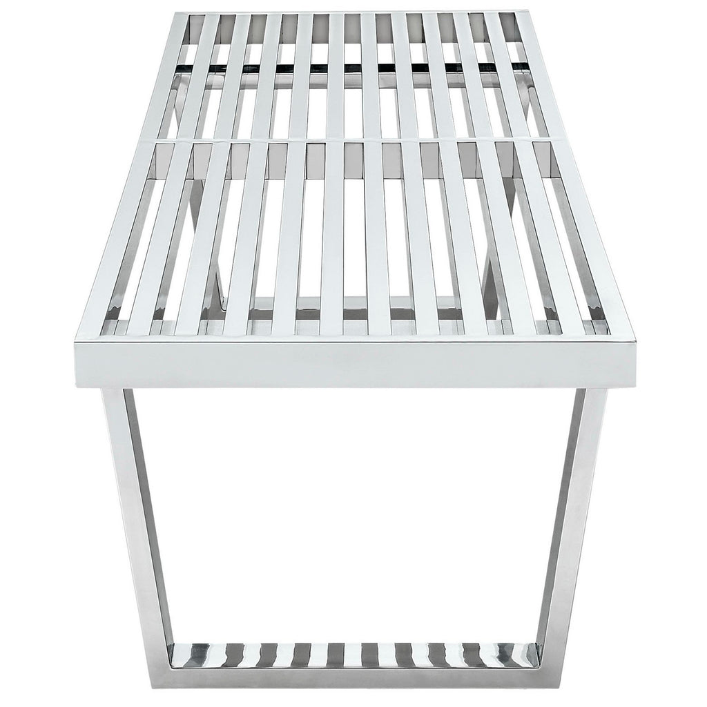 Sauna 5' Stainless Steel Bench by Modway