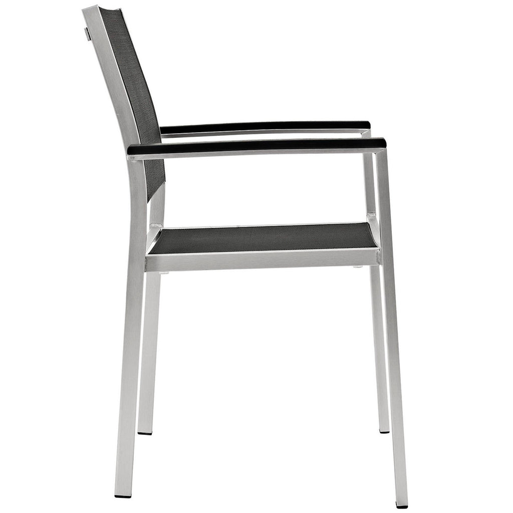 Shore Outdoor Patio Aluminum Dining Chair Set of 2 by Modway