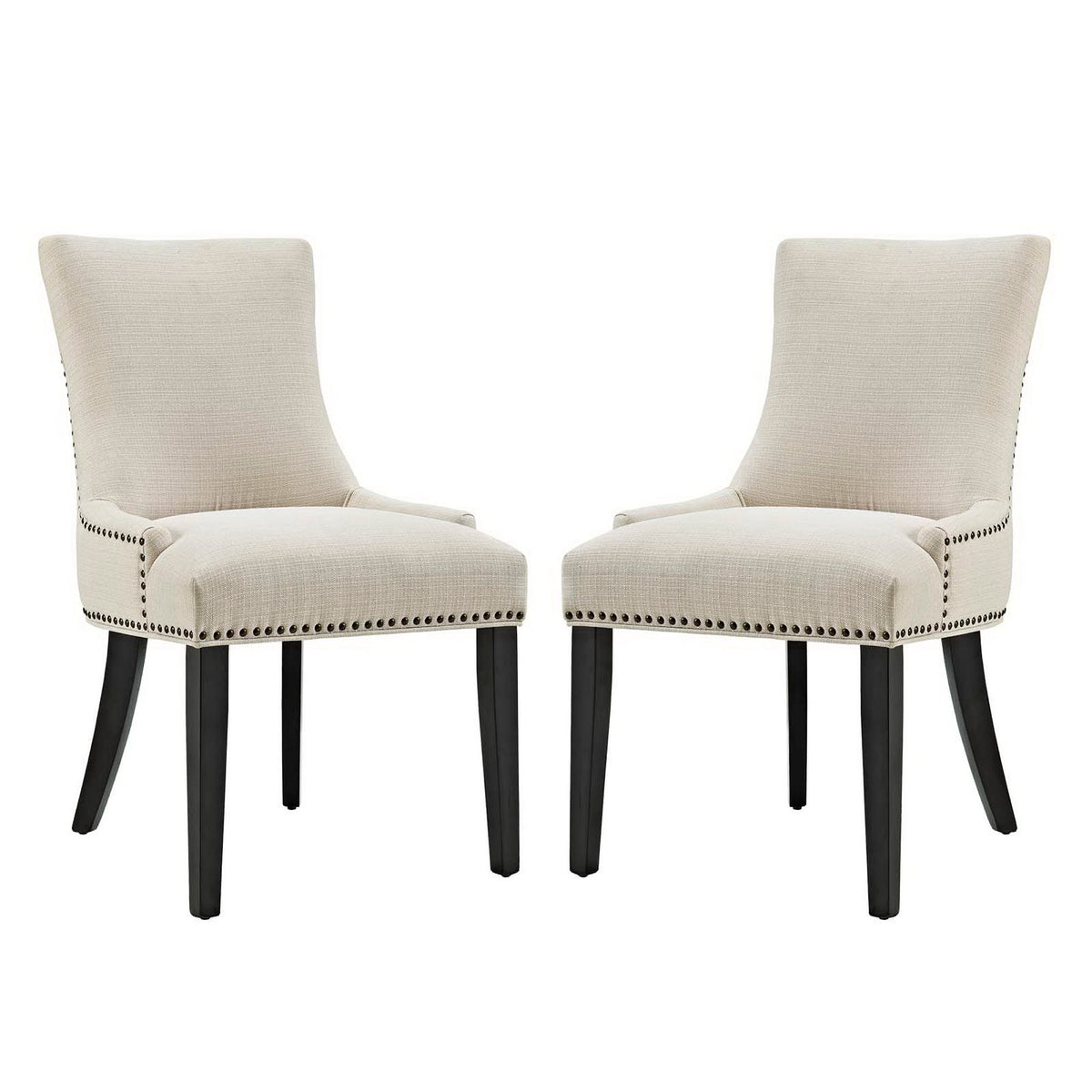 Marquis Fabric Dining Side Chair Set of 2 by Modway