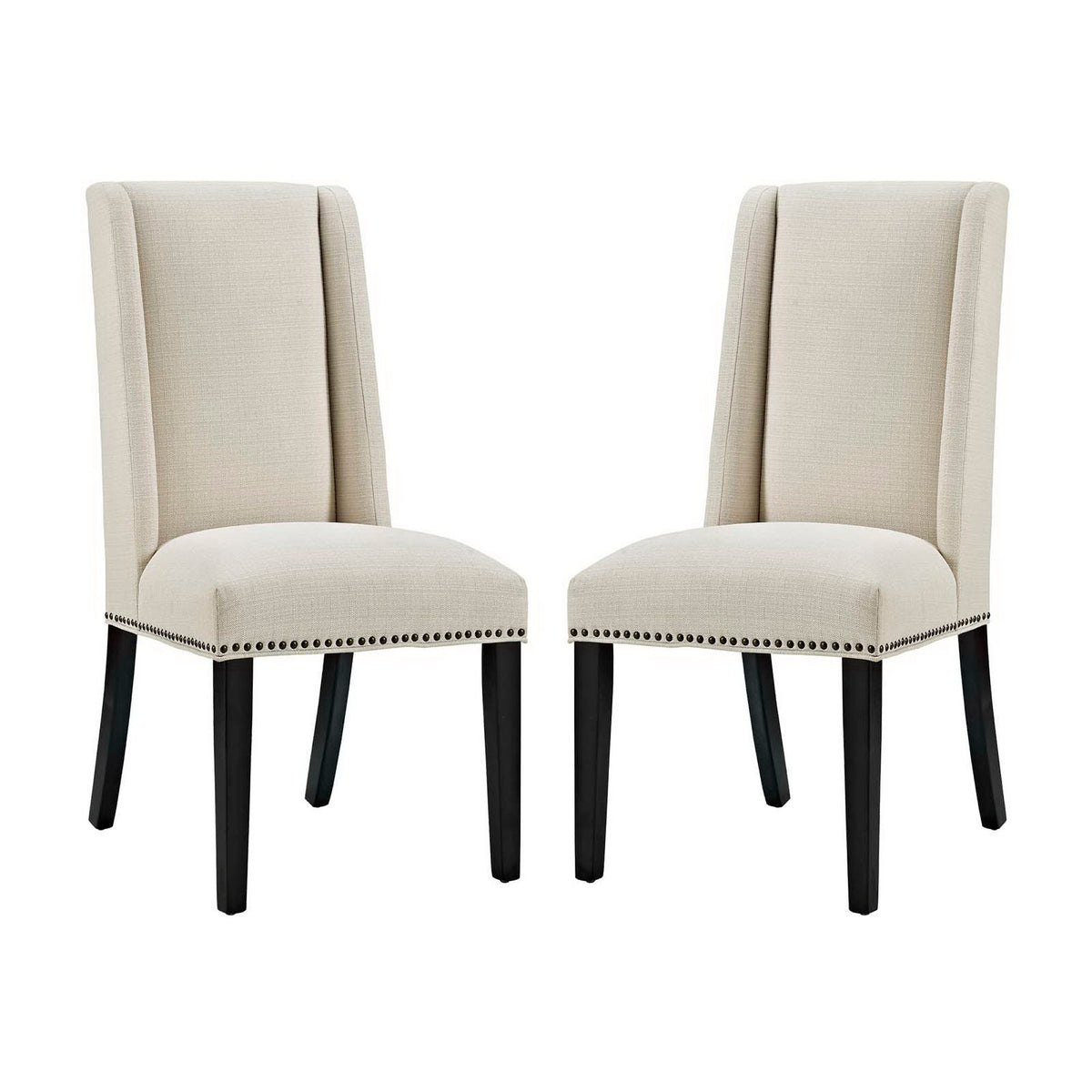 Baron Fabric Dining Chair Set of 2 by Modway