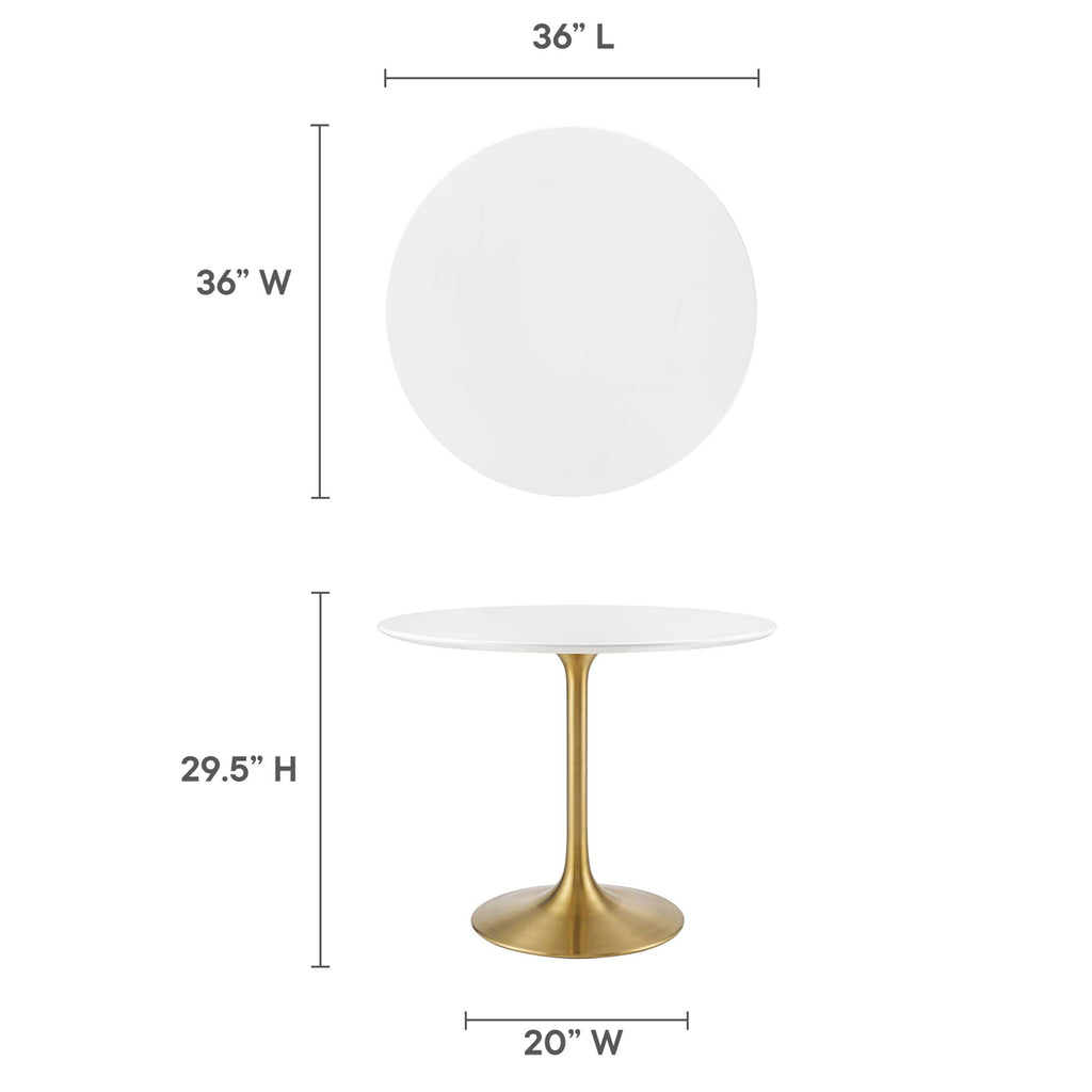 Lippa Round Wood Dining Table by Modway