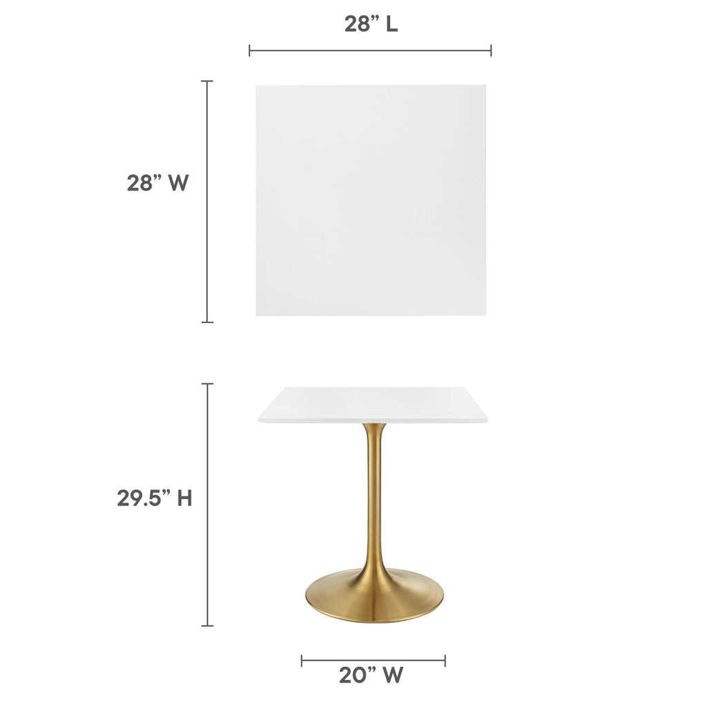 Lippa Square Wood Dining Table by Modway