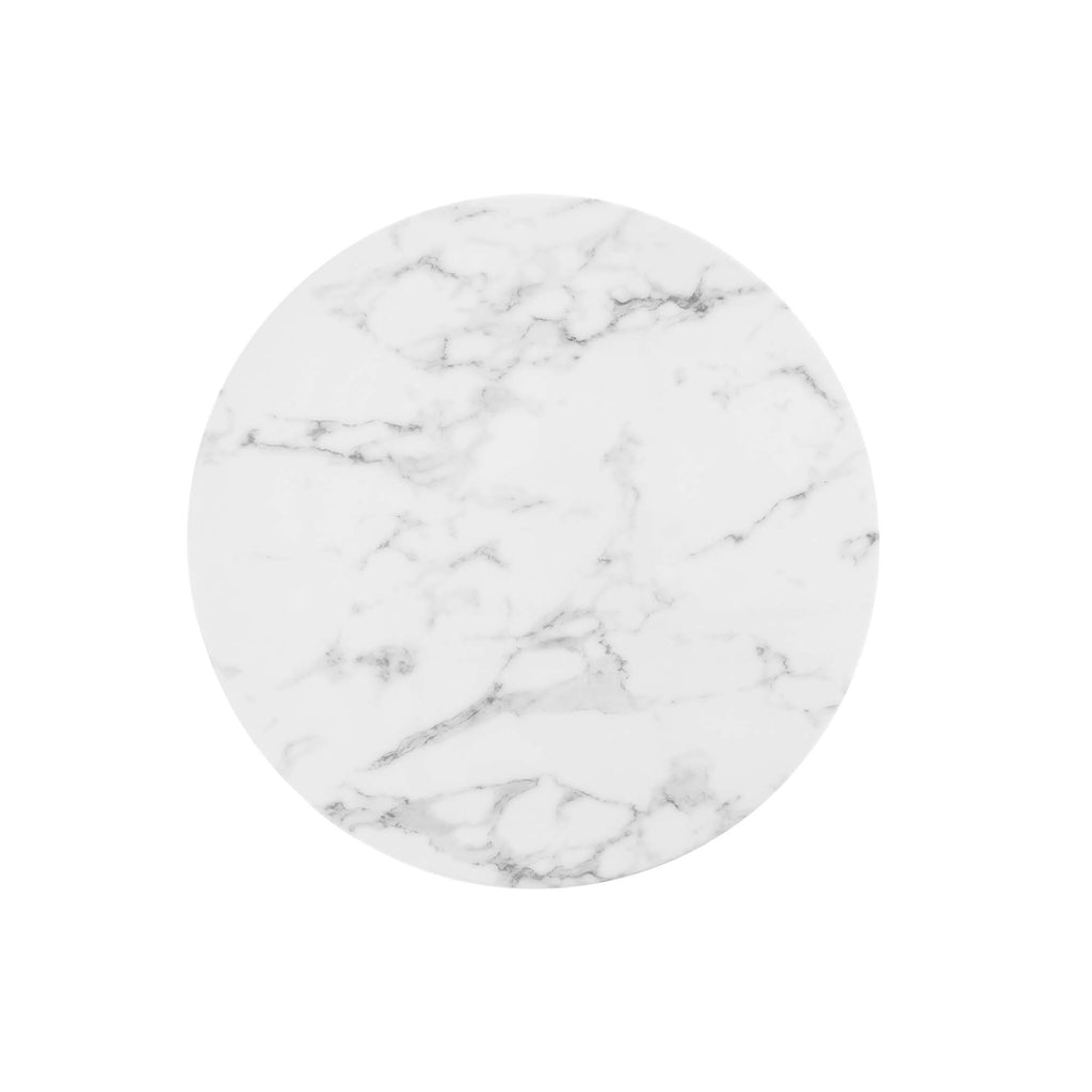 Lippa Round Faux Marble Dining Table by Modway