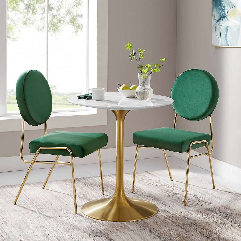 Lippa Round Faux Marble Dining Table by Modway