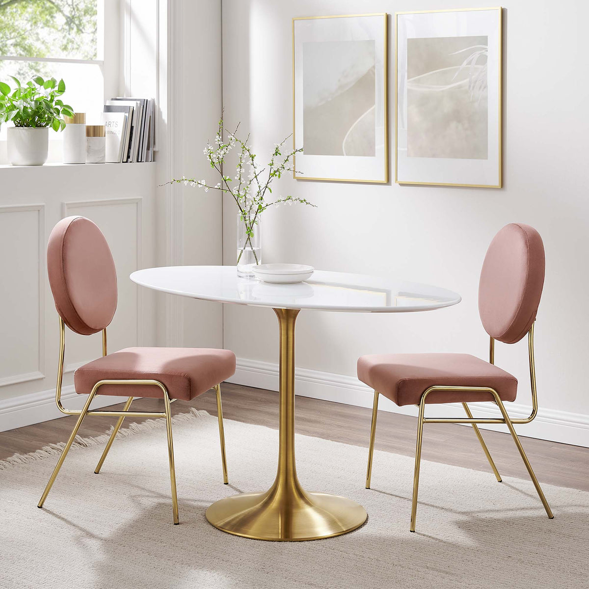 Lippa Oval Wood Dining Table by Modway