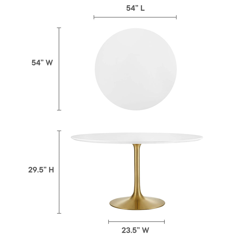 Lippa Round Wood Dining Table by Modway