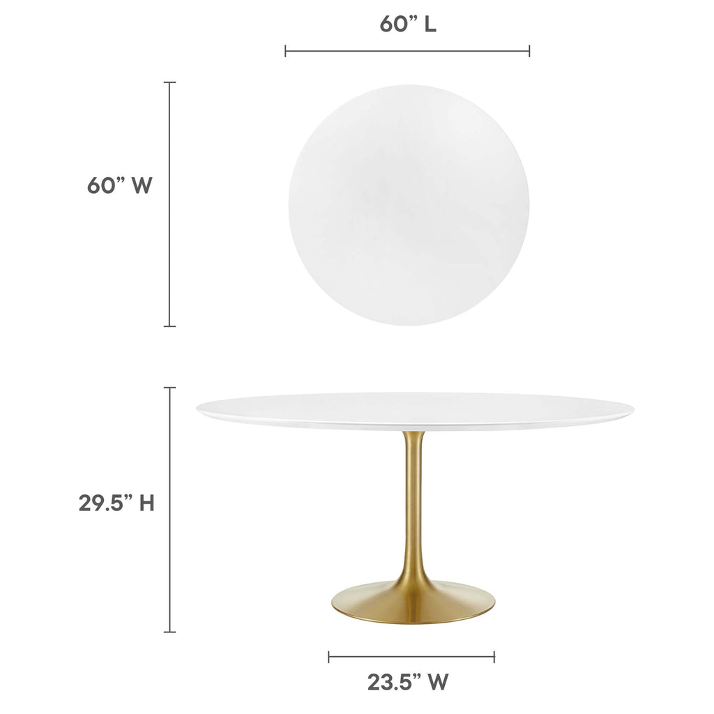 Lippa Round Wood Dining Table by Modway