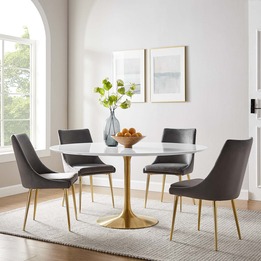 Lippa Round Wood Dining Table by Modway