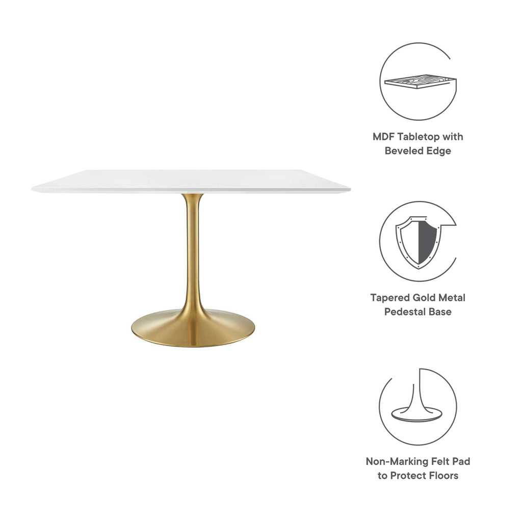 Lippa Square Wood Dining Table by Modway