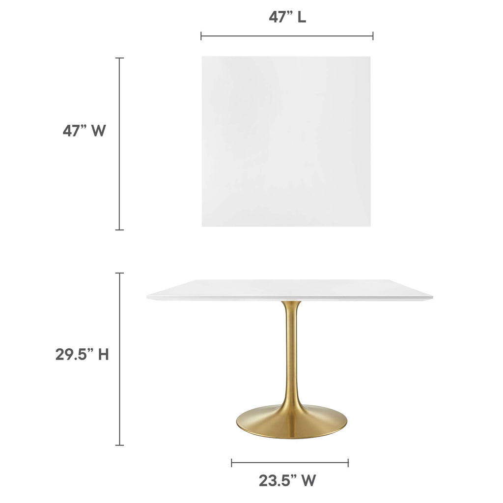 Lippa Square Wood Dining Table by Modway