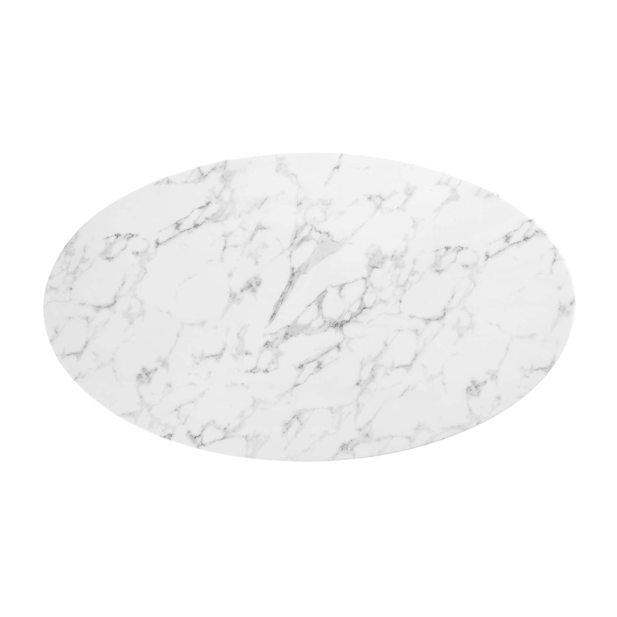 Lippa Oval Faux Marble Dining Table by Modway