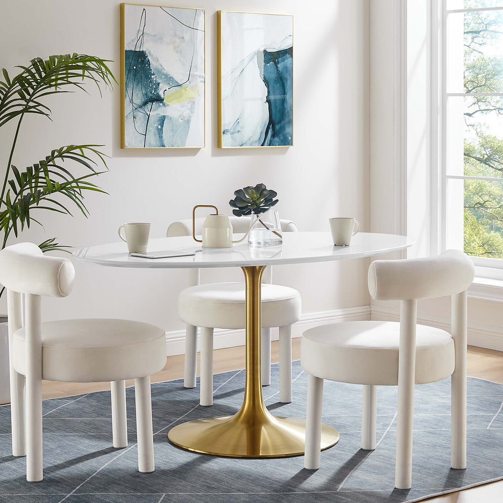 Lippa Oval Wood Dining Table by Modway