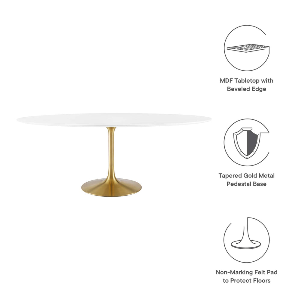 Lippa Oval Wood Dining Table by Modway