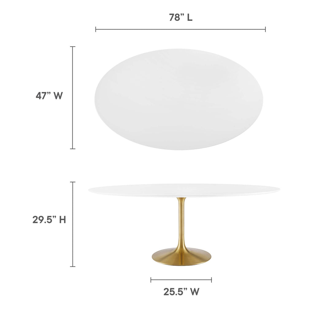 Lippa Oval Wood Dining Table by Modway