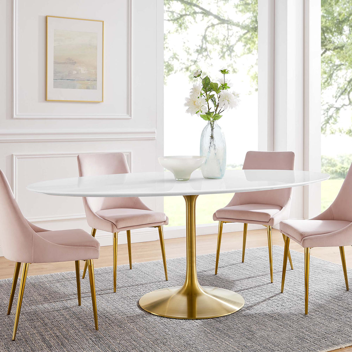 Lippa Oval Wood Dining Table by Modway