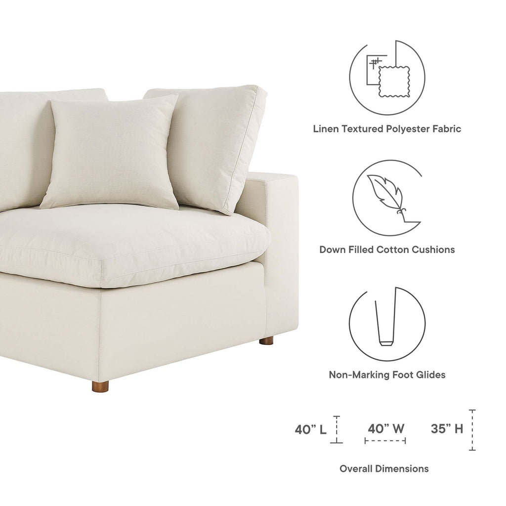 Commix Down Filled Overstuffed Corner Chair` by Modway